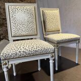 Paire de chaises style Louis XVI - Fabrication Moissonnier