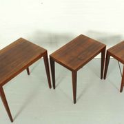 Tables gigognes en palissandre par bovenkamp Severin Hansen modèle 163 , 1960