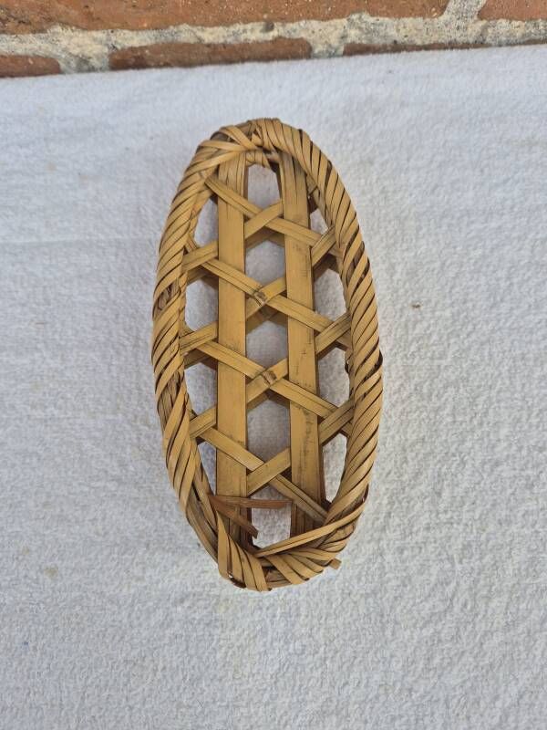 Paire de petites corbeilles panières bambou