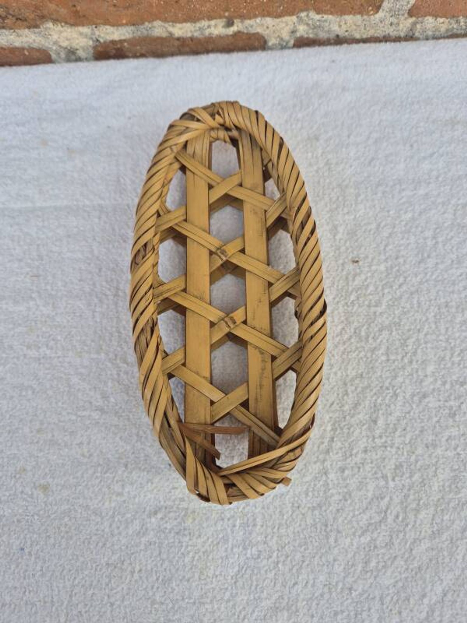 Paire de petites corbeilles panières bambou