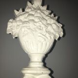 Antique cast iron coat rack on stand