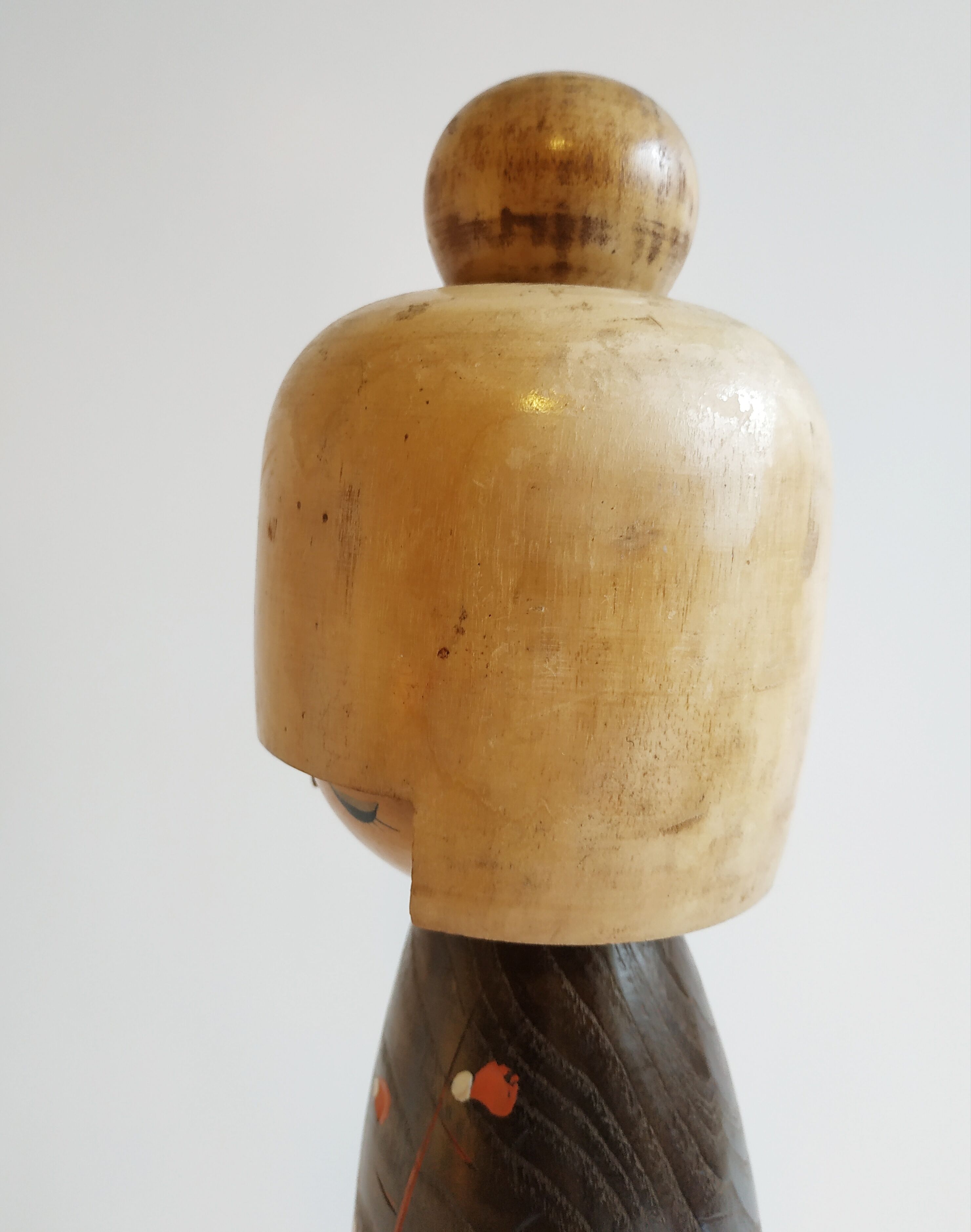 Kokeshi Doll - "Awakening of Love" by Master Usaburo Okamoto, 1917-2009 - vintage 1960