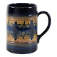 Ceramic beer mug, Danish design, 1970s, made in Denmark