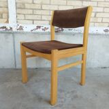 Vintage Scandinavian chairs 1970 velvet