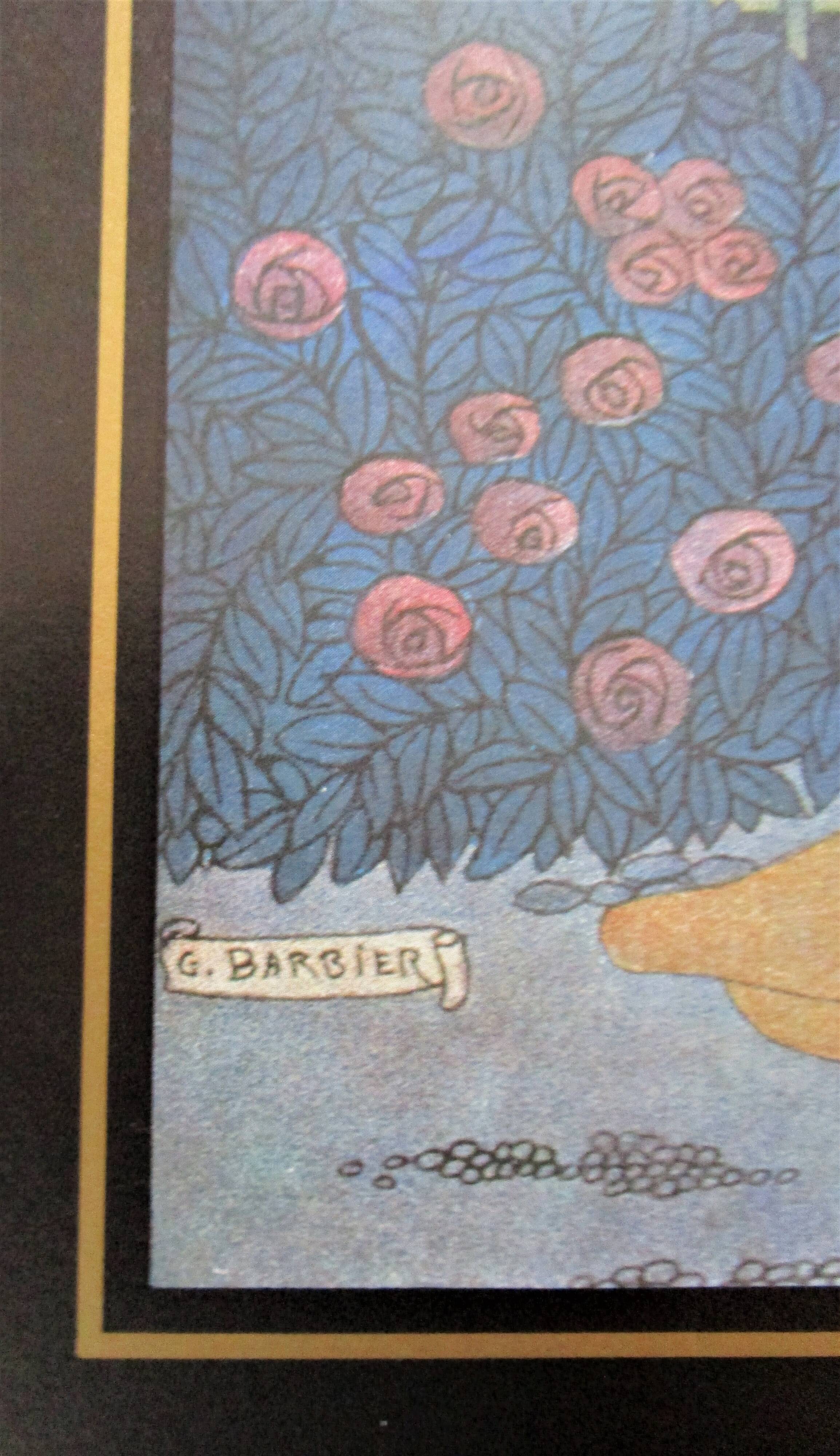 Paul Poiret and Nicole Groult Paris exhibition poster 1986 Georges Barbier