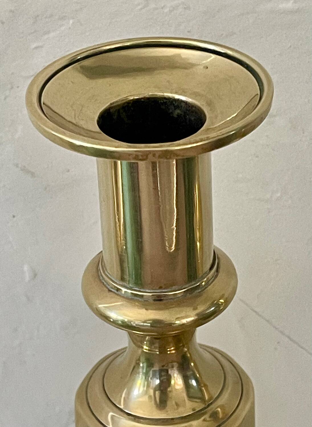 Pair of brass candlesticks circa 1880