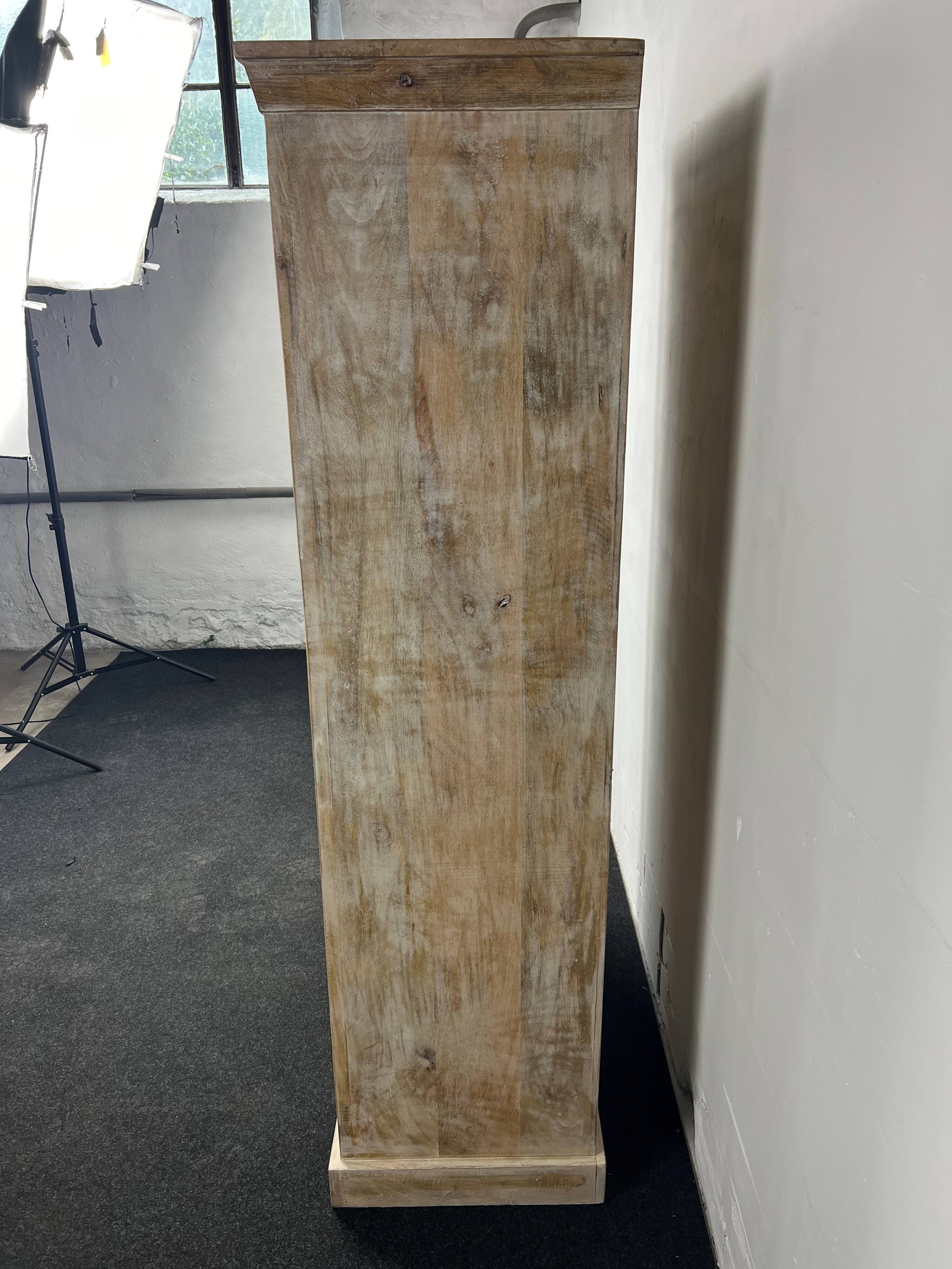 Antique white wooden cabinet