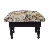 Footrest chest floral fabric