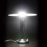 French Art Deco Chrome Mushroom Lamp