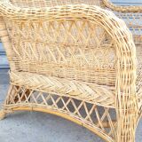 Rattan and wicker sofa 1960