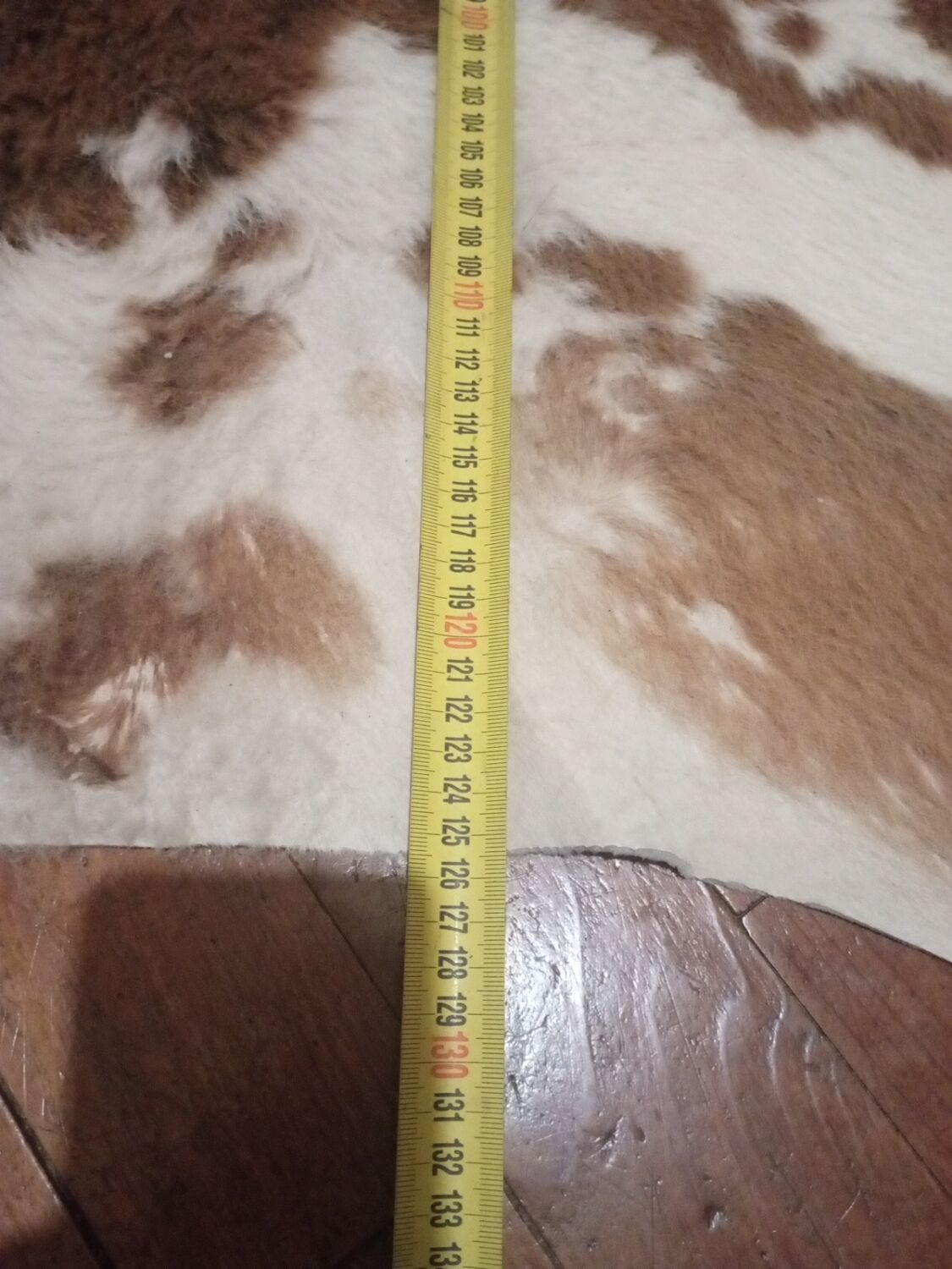 Vintage cowhide carpet