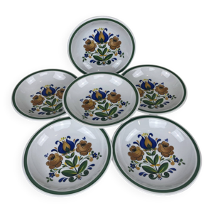 6 assiettes creuses 