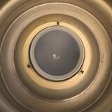 Opaline ball lamp with gold base from the 70s