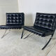 Pair of chairs Barcelona vintage Ludwig Mies Van der Rohe