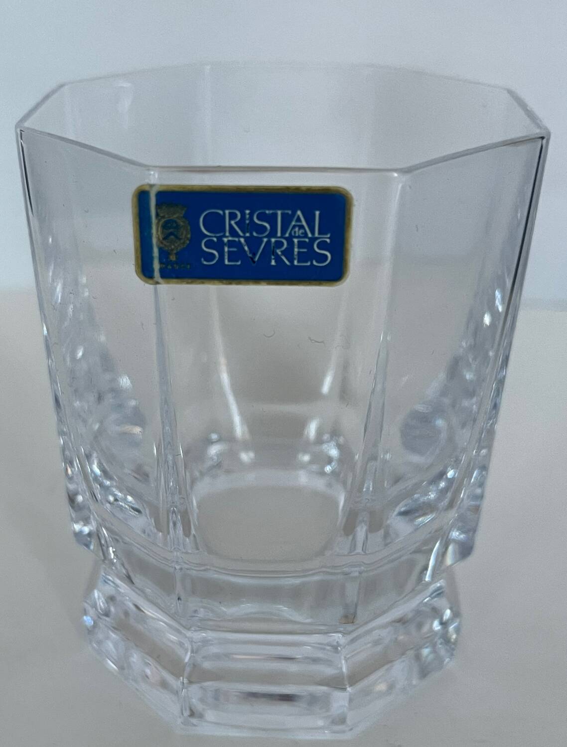 6 verres à whisky en cristal de Sèvres