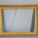 Old wooden frame - golden stucco period 1900 66x50cm, leaf 57x41 cm S26