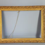 Old wooden frame - golden stucco period 1900 66x50cm, leaf 57x41 cm S26