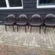 4 tijsseling cowhorn chairs