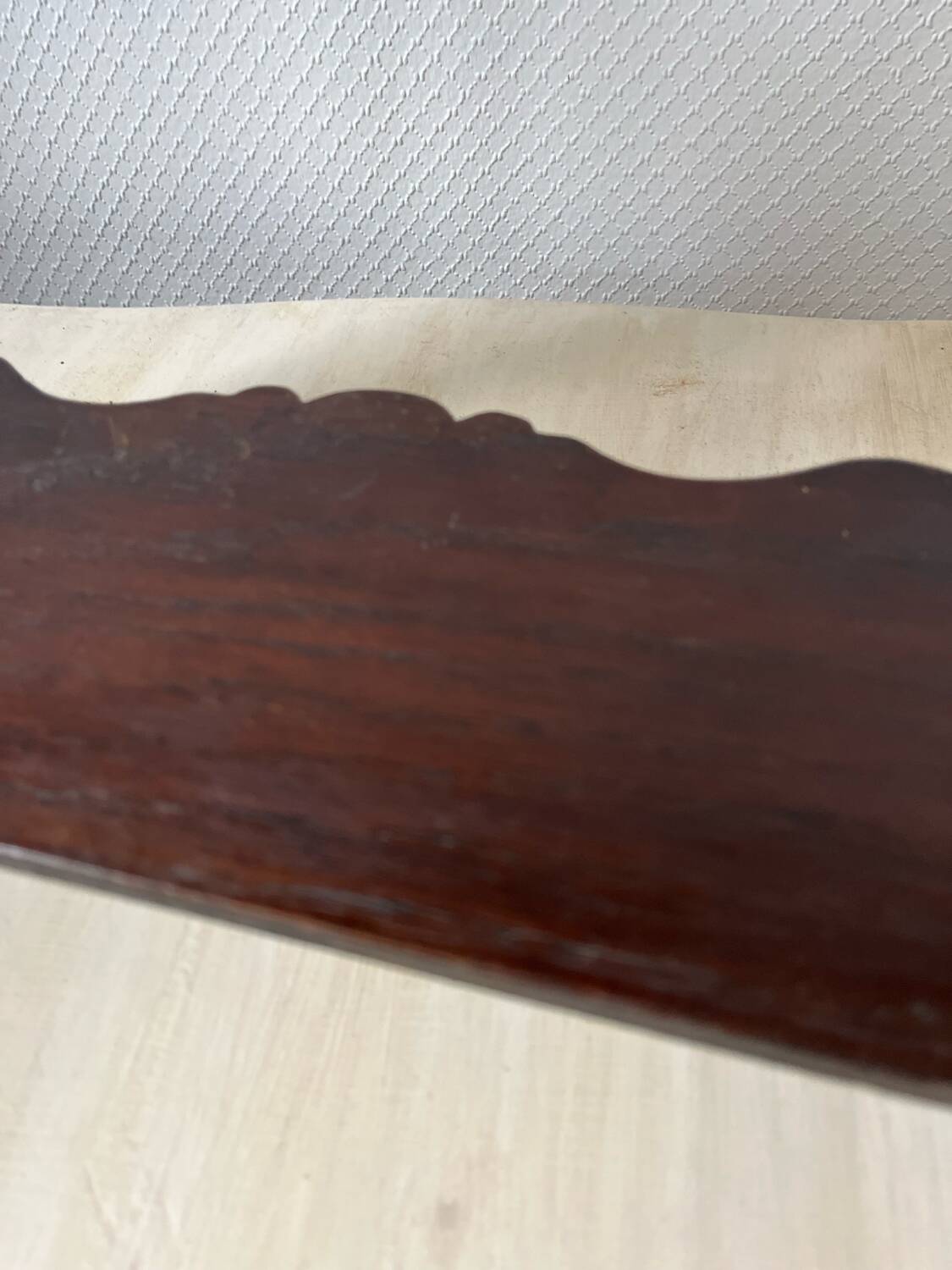 Small NAPOLEON III wooden wall shelf turns