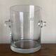 Modernist crystal vase ringing 1970
