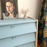 Restored vintage shoe cabinet