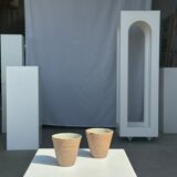 Lot de 2 tasses / mug en céramique indonésienne (mat brun)