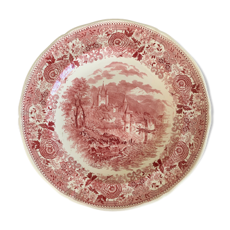 Large Villeroy & Boch cake dish, old red Burgerland model.