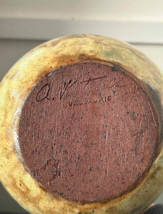 Alexandre Kostanda - Ball Vase - Stoneware - 18.5 cm - Vallauris