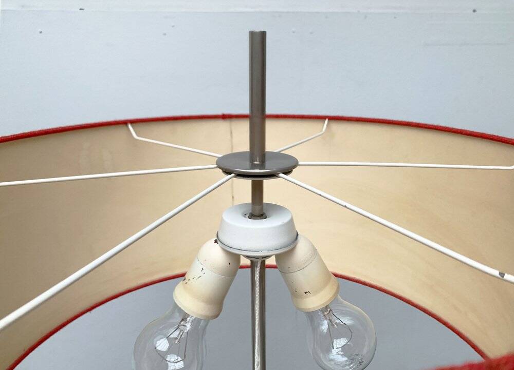 Mid-century German minimalist floor lamp by Kaiser Idell / Kaiser Leuchten, 1960s.