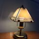 Vintage brass and glass lamp from the 70s