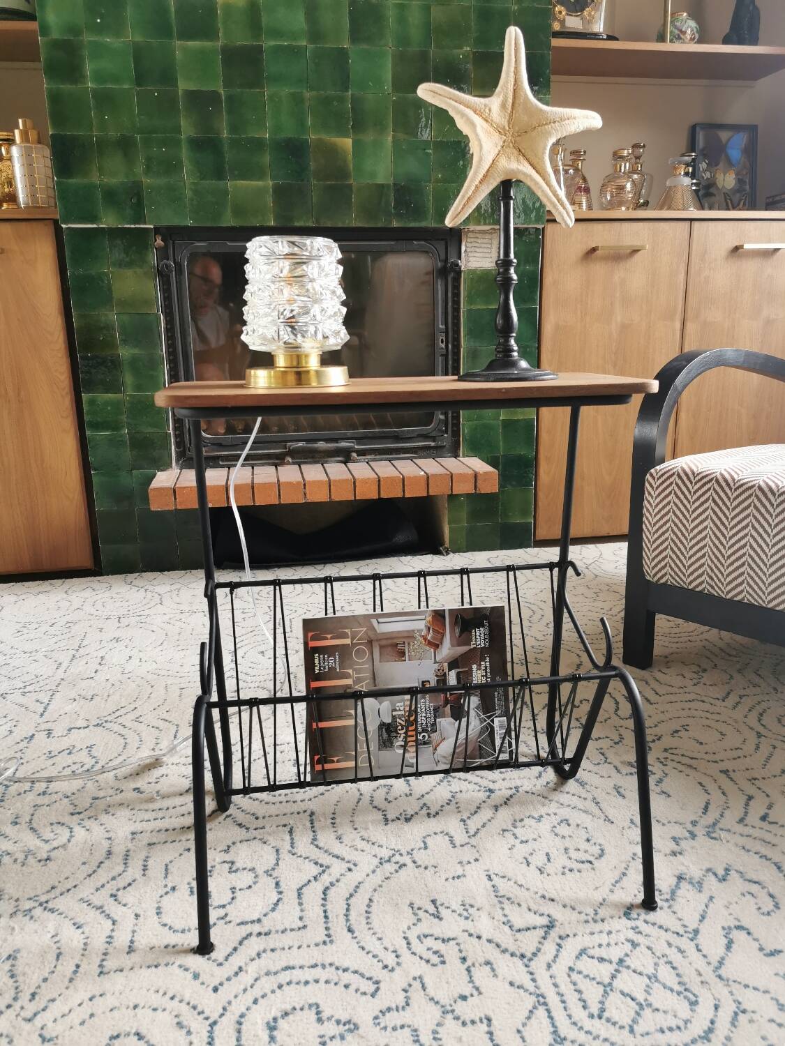 Vintage magazine rack from the 60s