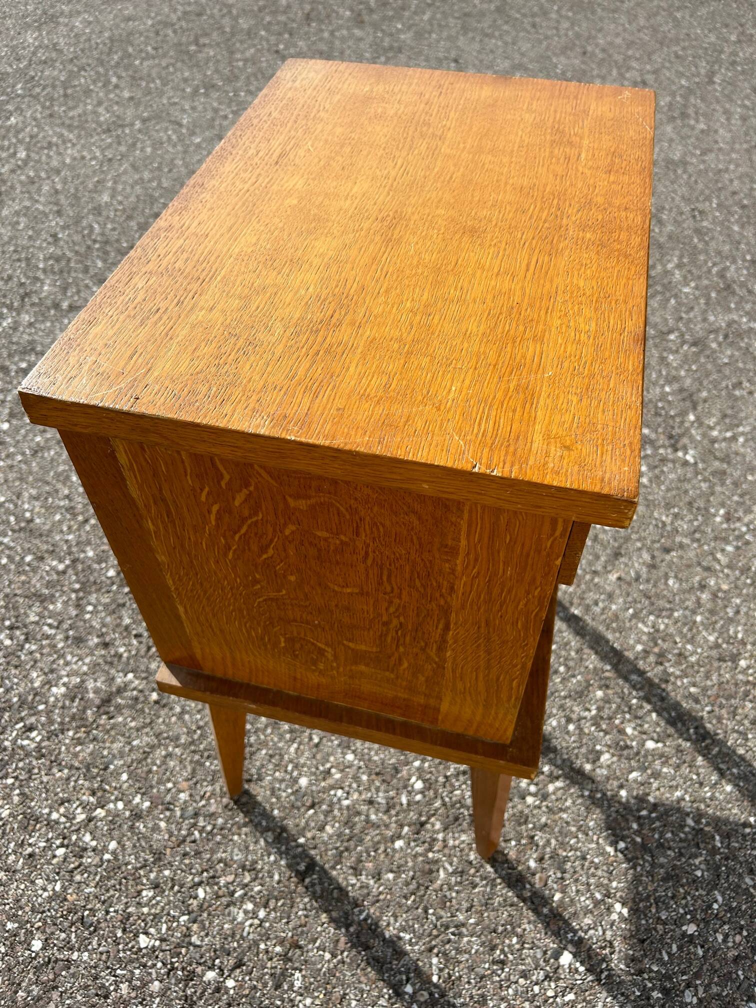 Oak bedside 1950