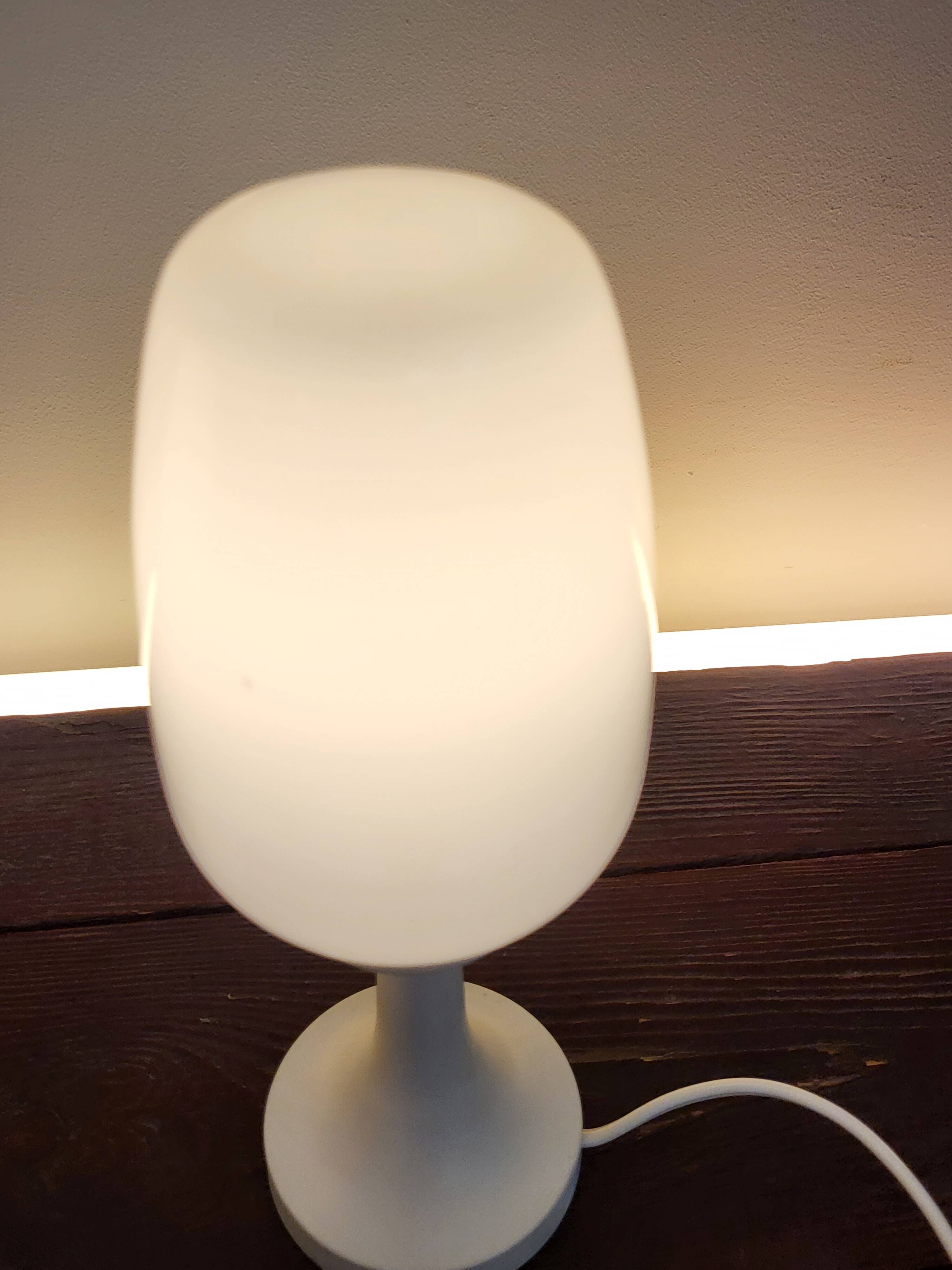 Lampes de table Space Age blanches, années 1960