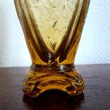 Vase art déco jaune