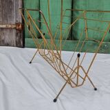 Vintage vinyl magazine rack