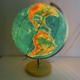 Grand globe vintage 1970 terrestre pvc jro verlag - 44 cm