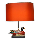 Duck lamp in porcelain Manifattura Porcellane Artistiche Firenze, 1970s