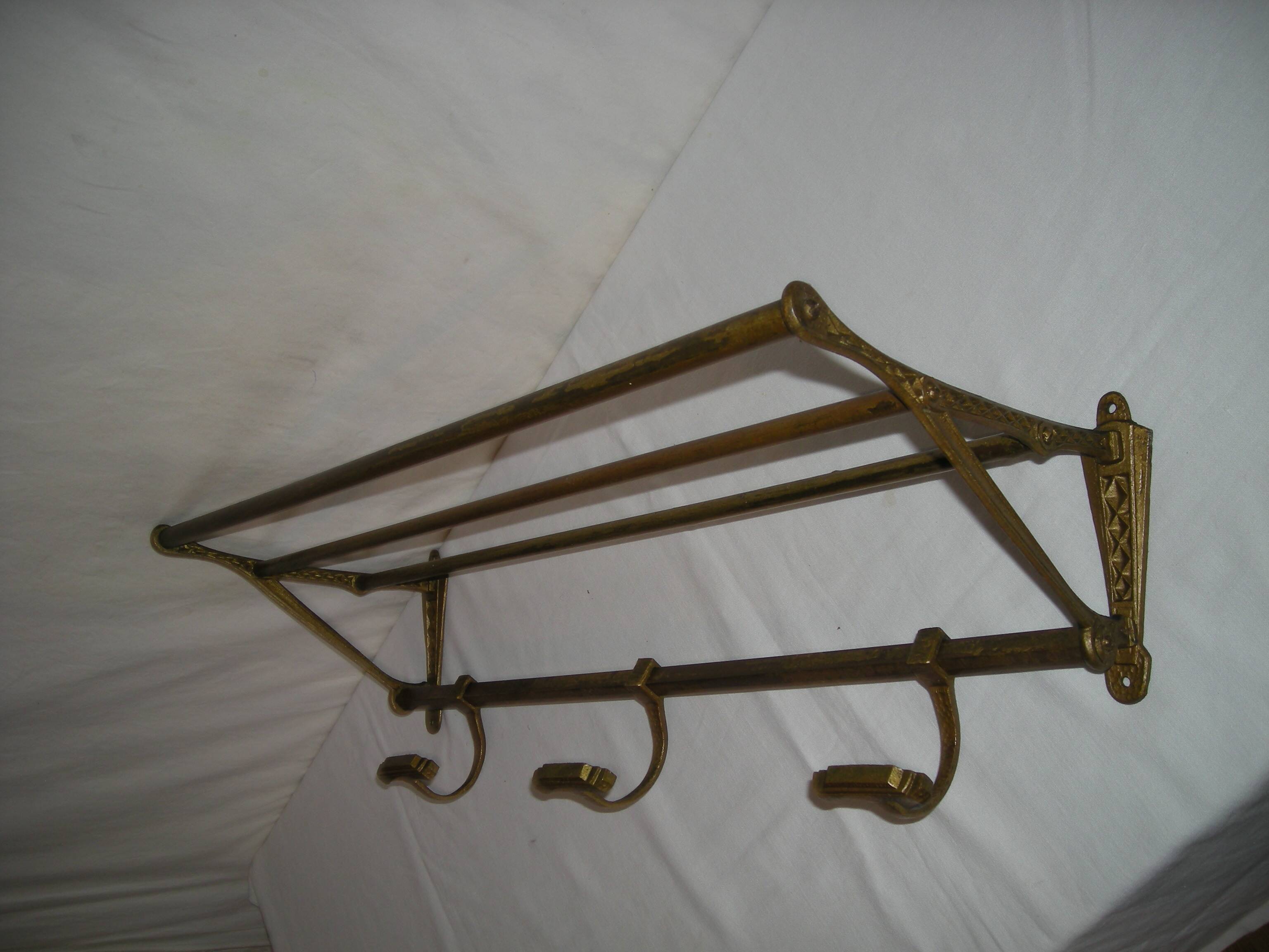 art deco wall coat rack from the 1930s