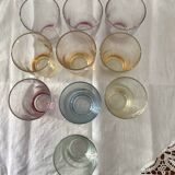 Old soda glasses Huile Lesieur