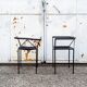 Black metal armchair by Maurizio Peregalli for Zeus, 1984, set of 2.