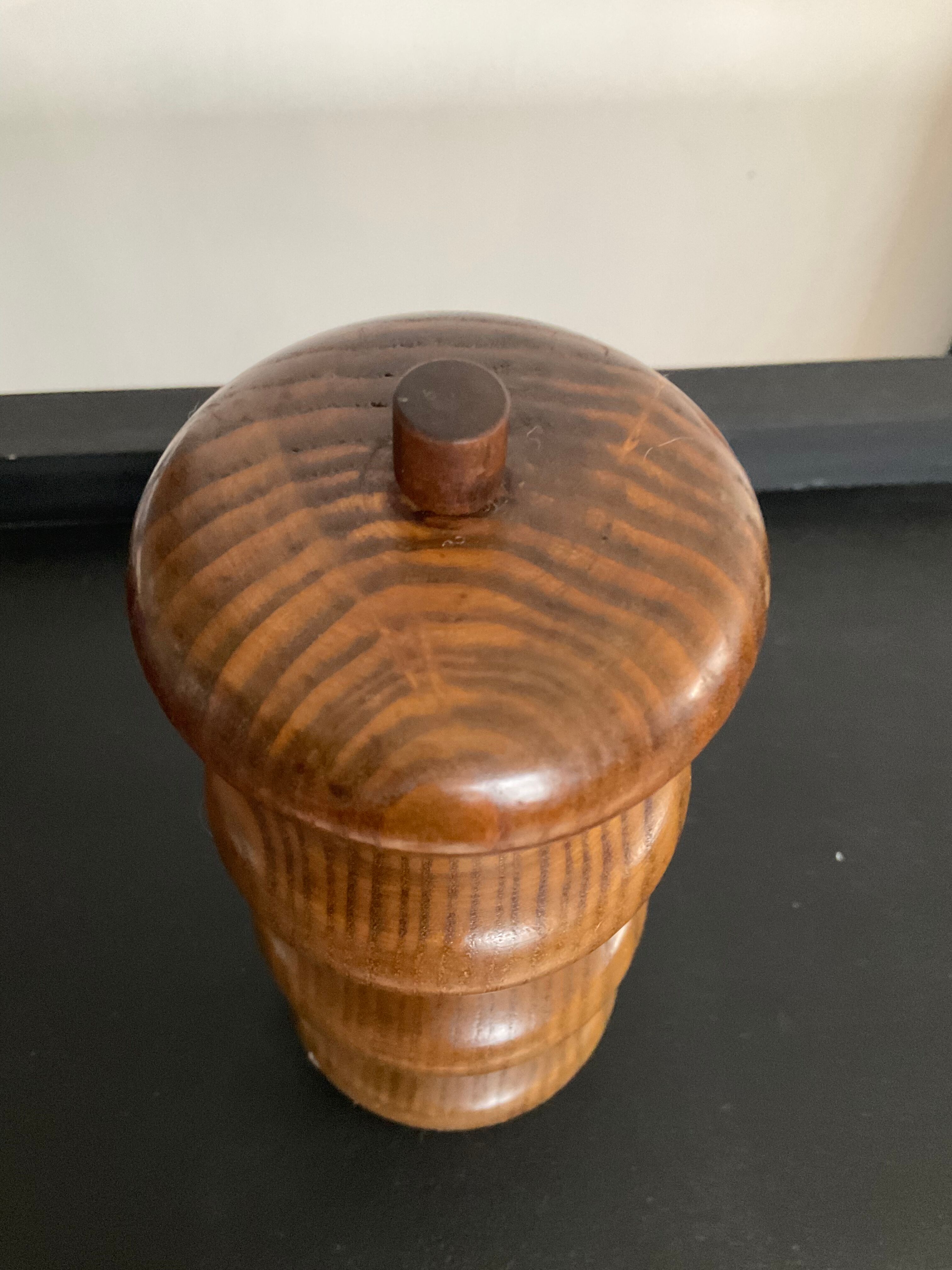 Scandinavian wooden pepper mill 70s