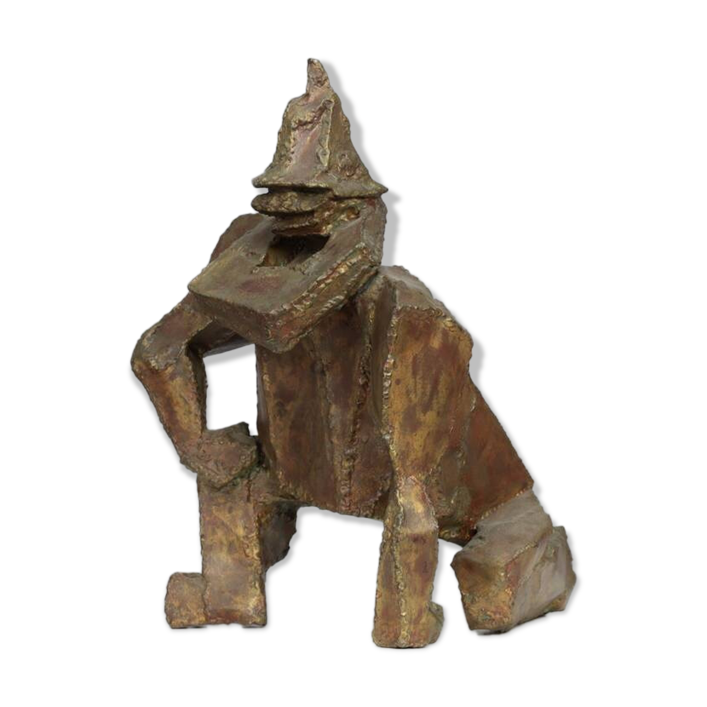 “Starke Jâan” sculpture in welded steel by Louk van Meurs, Netherlands, c. 1970s