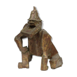 “Starke Jâan” sculpture in welded steel by Louk van Meurs, Netherlands, c. 1970s