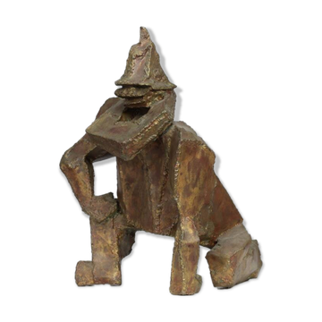 “Starke Jâan” sculpture in welded steel by Louk van Meurs, Netherlands, c. 1970s