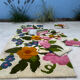 80s floral rug handmade tapitouf in pieces