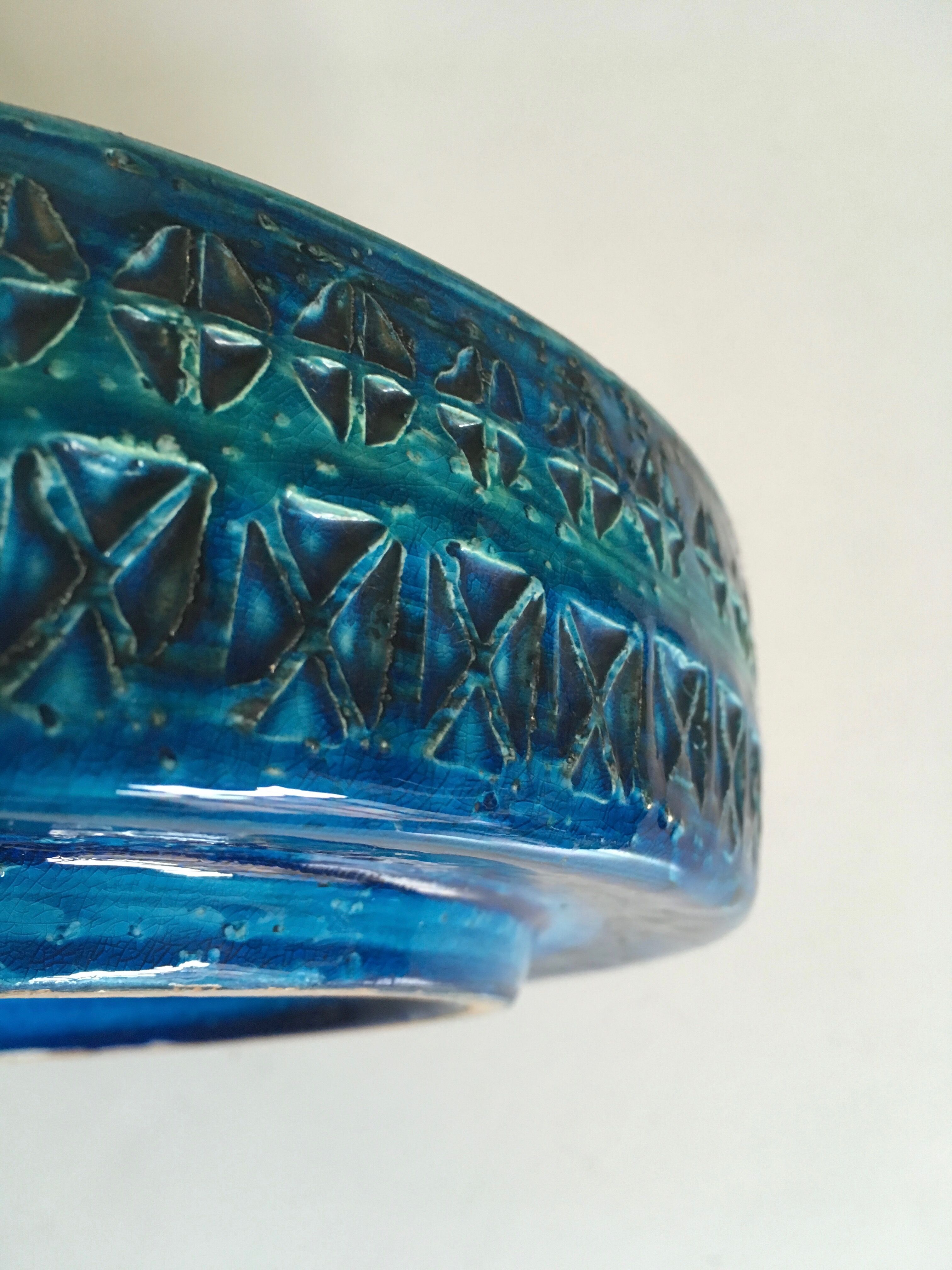 Bitossi XL ceramic ashtray, Italian design 60s, 25cm