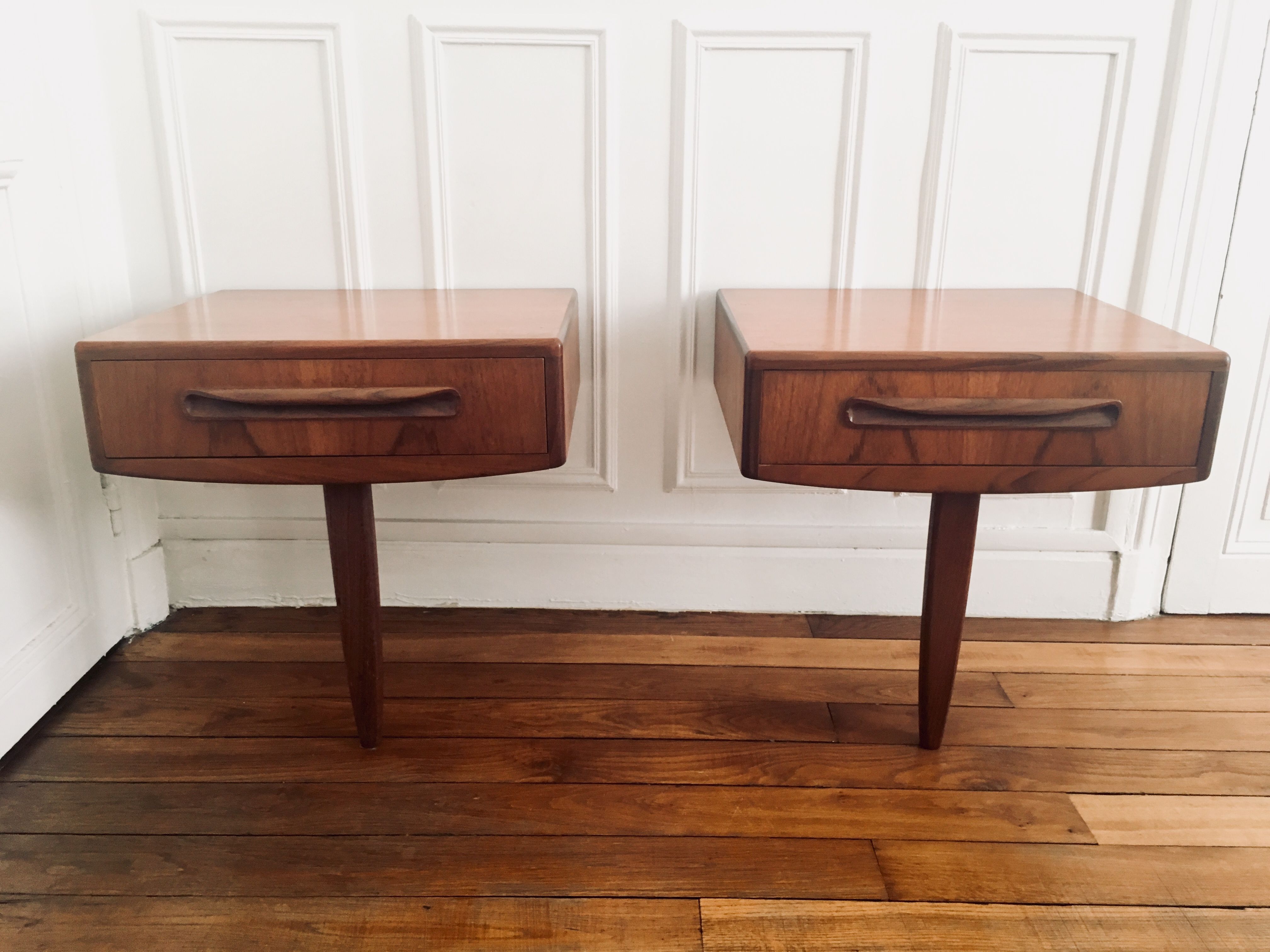 Pair of vintage g plan bedside tables
