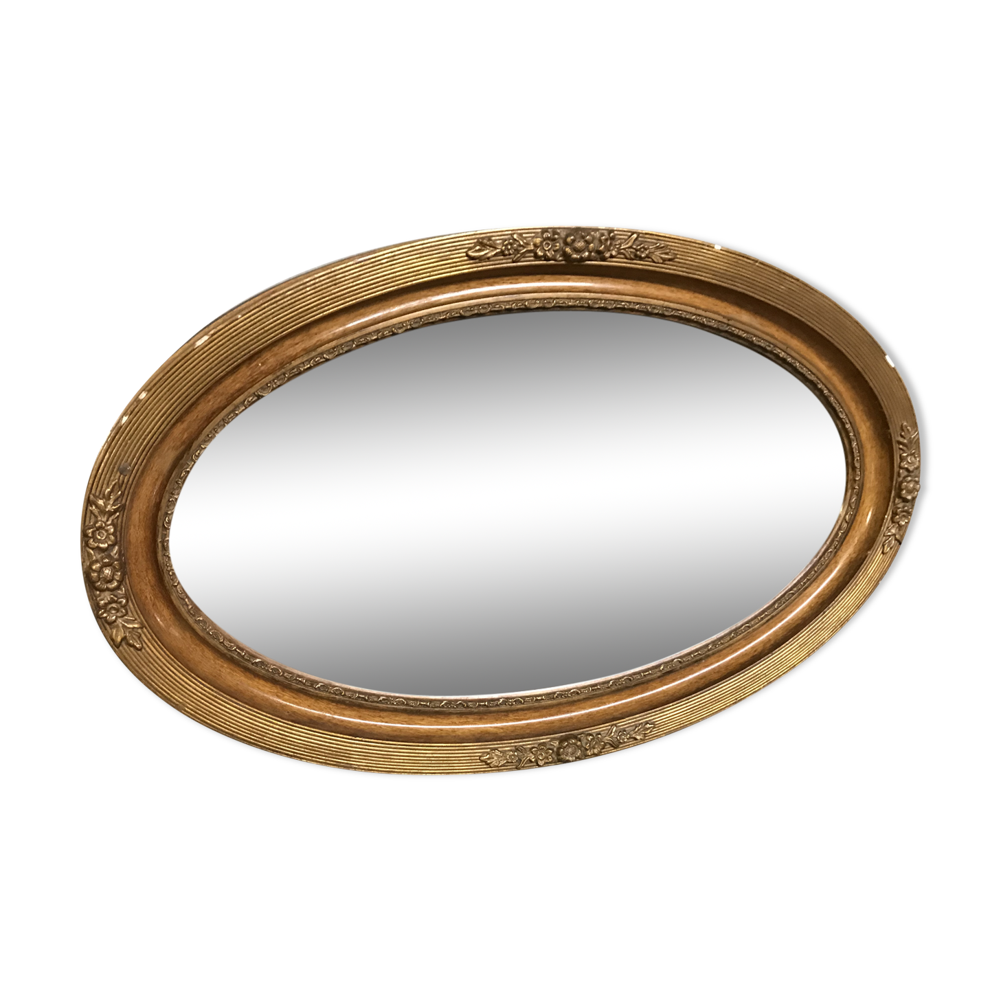 Art Deco oval mirror  43x70cm
