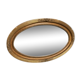 Miroir ovale art déco 43x70cm