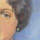 Large 1922 painting "Such a sweet face" signed Desèvre